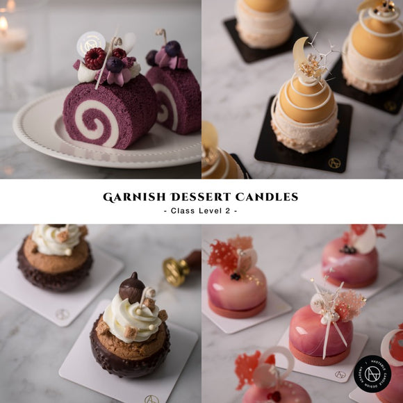 Hastable Garnish Dessert Candle Level 2 導師證書課程